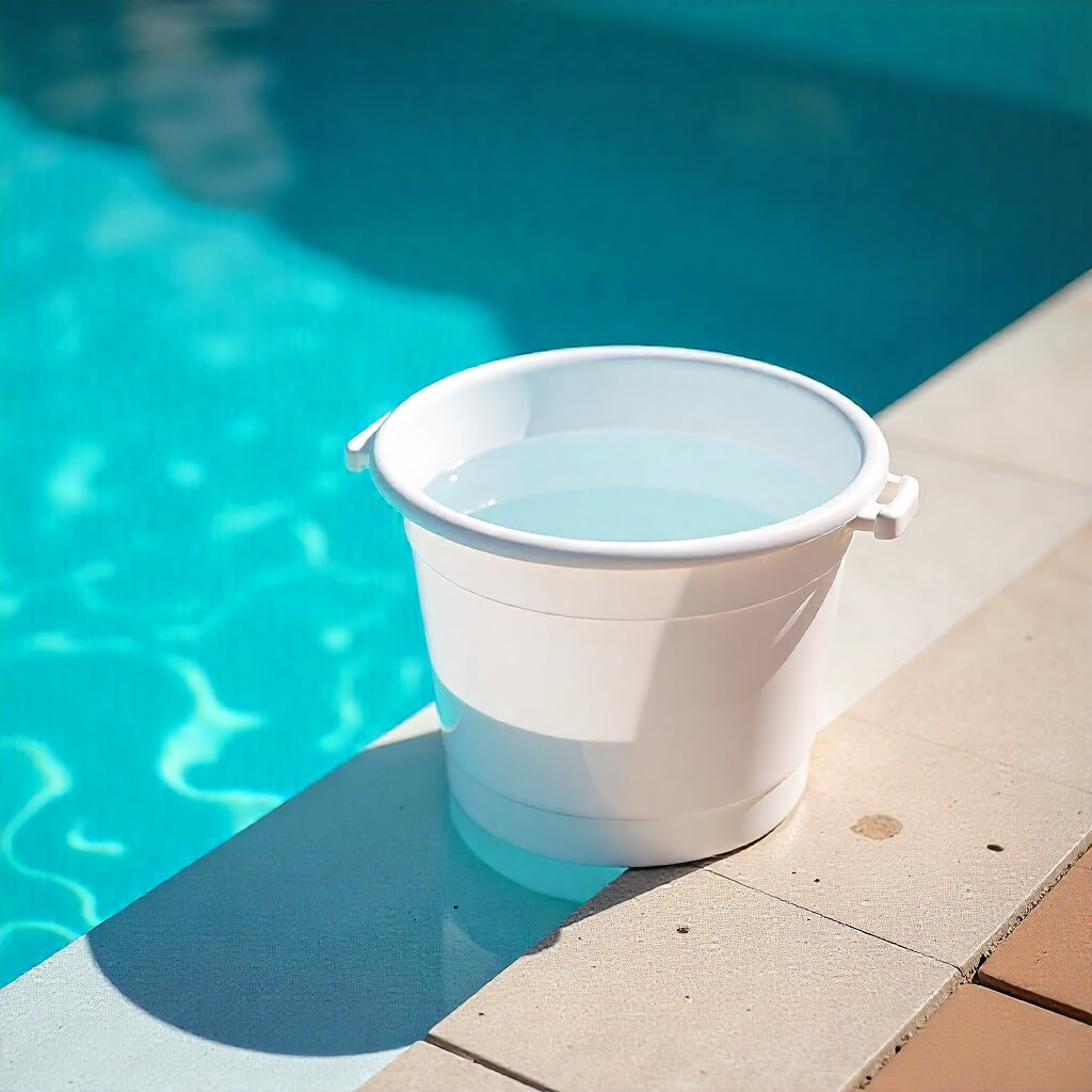 Bucket test for pool leaks – Leak Wizard Tampa, Clearwater, Sarasota, Orlando, Lakeland.